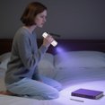 thumbnail image 2 of HIBIBUD 3.5" Mini Flashlight, Small UV LED Flashlight Battery Powered in Silver, 2 of 7