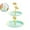 Green, variant on 2 Tier Serving Tray, 2 Tier Cupcake Serving Stand for Tea Party, Multi Layer Candy Plates for Fruit Desserts, 11.42x8.07 Inch