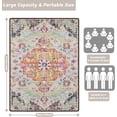 thumbnail image 3 of Picnic Blanket Waterproof Picnic Beach Blanket Waterproof Sandproof Foldable Portable Travel Large Retro Boho Picnic Blanket for Outdoor Camping,Beaches,Parks-Retro 80" X 60", 3 of 6