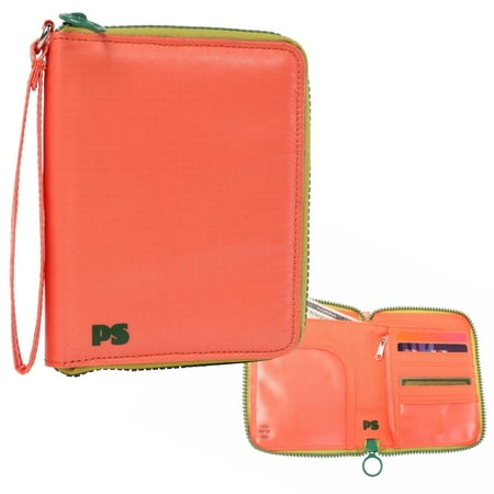 Popsugar Passport Holder for Travel - Zip Around RFID Blocking Passport Wristlet Wallet for Women