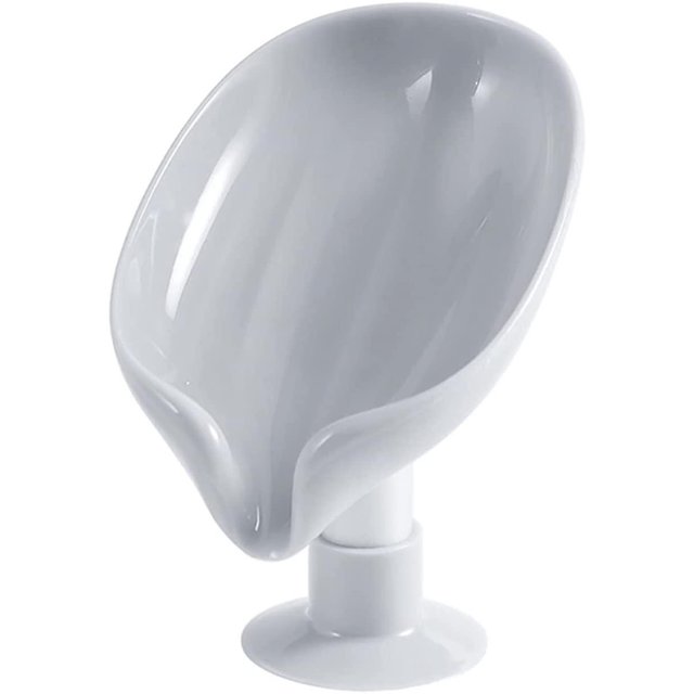 Jabonera, no perforada, jabonera de barra fácil de limpiar, con ventosa, para ducha, baño, cocina, bañera (gris) kaili Sencillez