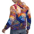 thumbnail image 3 of Bingfone Rooster Oil Painting Men'S Drawstring Hoodie Long Sleeve Pocket Sweatshirts-Medium, 3 of 9