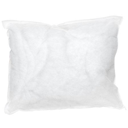 McKesson Bed Pillow Polyester Fill, Olefin Cover, Medium Loft, 12 Inches x 17 Inches, Disposable, White, 1 Count