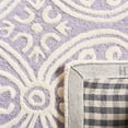 thumbnail image 3 of SAFAVIEH Cambridge Leslie Geometric Wool Area Rug, Lavender/Ivory, 5' x 8', 3 of 7