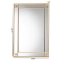 thumbnail image 5 of Baxton Studio Iara Modern Glam and Luxe Antique Goldleaf Finished Wood Accent Wall Mirror, 5 of 5