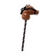 thumbnail image 5 of Caballo De Peluche Con Forma De Palo Hugo Juguete De Montar A Caballo Marrón Oscuro Negro, 5 of 10