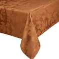 thumbnail image 4 of Autumn Gatherings Bronze Rust Damask Fabric Tablecloth Table Cloth 60x120 Ob, 4 of 4