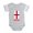 Heather Gray, variant on CafePress - England_B - Cute Infant Baby Football Bodysuit
