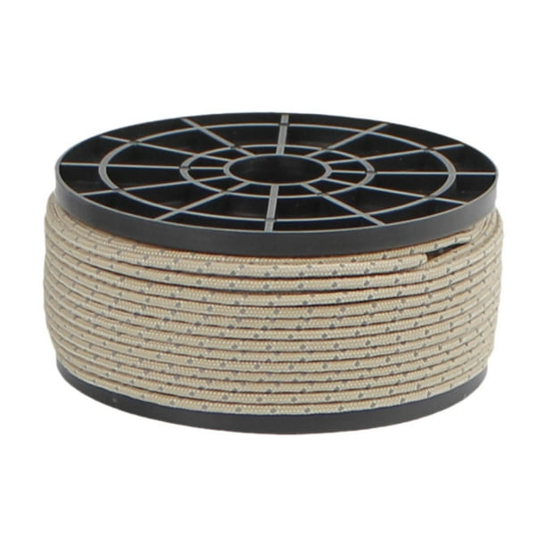Cuerda de camping para lona, cuerda de paracaídas reflectante, diseño reflectante multifuncional, cuerda de viento, cuerda guía para carpas, lona para Caqui