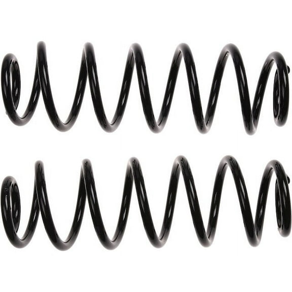 Rear Coil Spring Set of 2 - Compatible with 2006 - 2010 Volkswagen Jetta Sedan (without Sport Suspension) (Excludes Heavy Duty Suspension) 2007 2008 2009