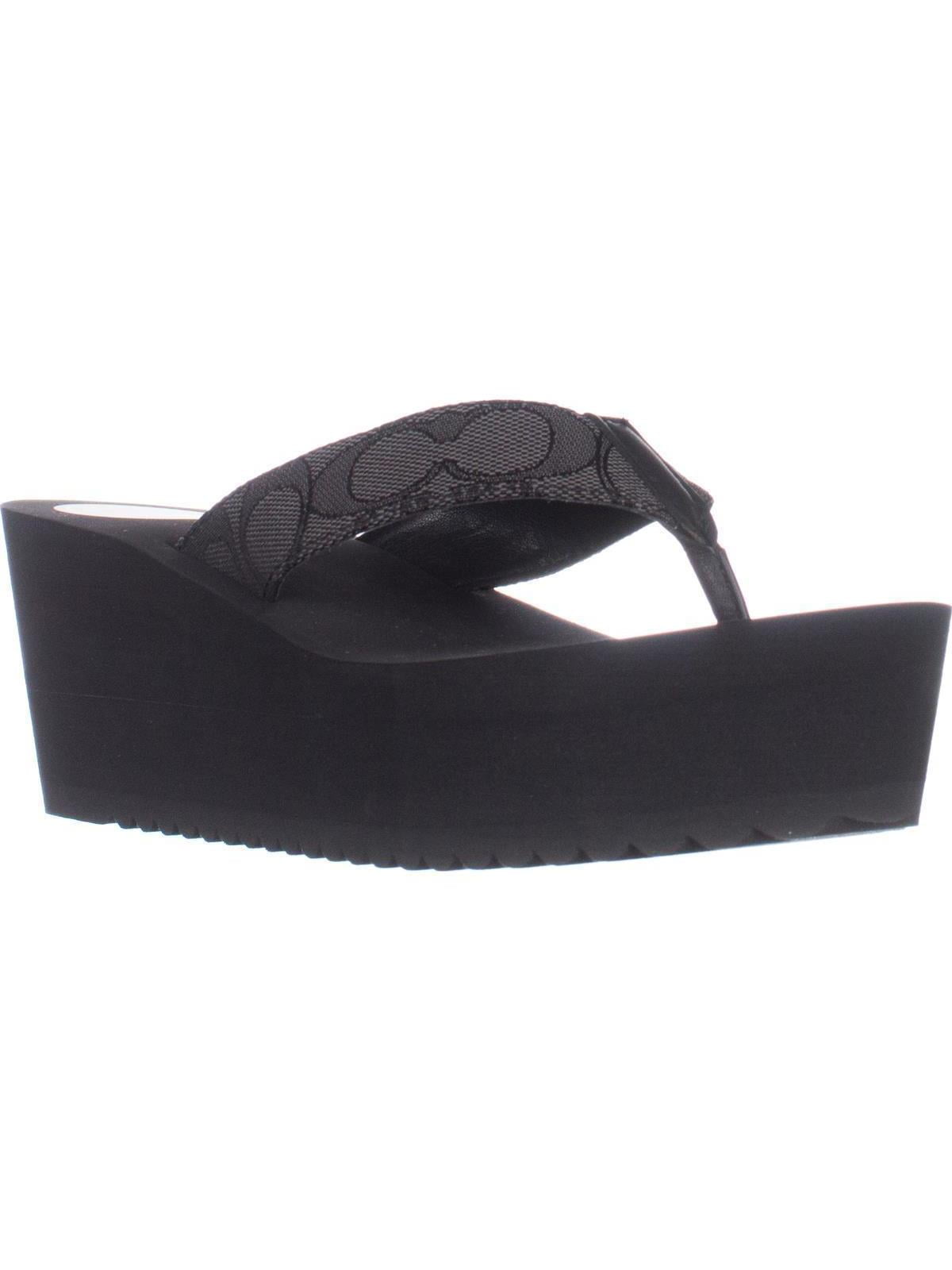coach wedge flip flops