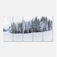 thumbnail image 2 of Impression sur Toile Paysage Montagnes Enneigées Noir et Blanc, 2 of 3