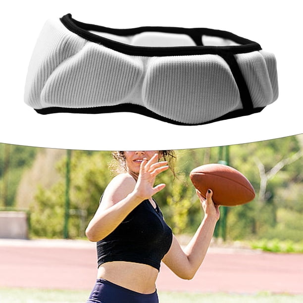Protector de cabeza para rugby, diadema, protector de cabeza para clubes, béisbol, hockey sobre césped, gimnasio Gris L