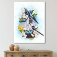 thumbnail image 2 of Two Tit Birds Sitting Near The Nest With Eggs and White Flowers II 16 in x 32 in Painting Canvas Art Print, by Designart, 2 of 4