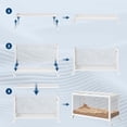thumbnail image 4 of Acekid Large Hamster Cage With Acrylic Sides Metal Guinea Pig Cages Universal Wheels Chew-Proof Dual Door Stackable Cages For Guinea Pigs Gerbil White, 4 of 7
