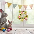 thumbnail image 5 of 12 Inch Easter Wreath with Colorful Eggs, Easter Egg Wreath Artificial Flower Wreath for Front Door Wall Easter Decorations, 5 of 6