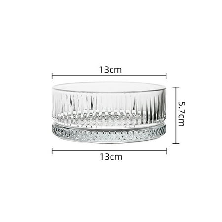 

2Pcs Fruit Plates Glass Creative Snack Trays Living Room Fruit Containers