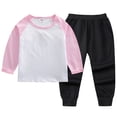 thumbnail image 2 of Girls Pajamas Pjs Set Kids Long Sleeve and Pants Jammies Casual Wear Girls' Sleepwear Lounge Clothes,everyday 6-12 Months 12-24 Months 2t 3t 4t 5t 6t 7t 8t 9t Children C 11-12 Years, 2 of 4