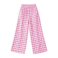 thumbnail image 3 of Asxite Womens Pajama Pants Plaid Print Elastic Waist Straight Leg Loose Breathable Bottoms, 3 of 7