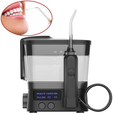 HKEEY Water Flosser, 600ML Portable Professional Electric Oral Irrigator &Electric Toothbrush for Teeth Cleanin,3 Modes 10 Water Pressure Level,USB Charge IPX7 Waterproof,Oral Irrigator for Family