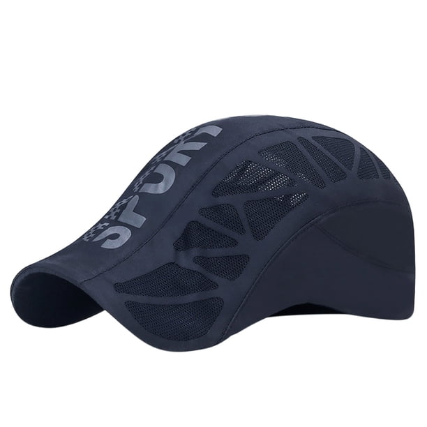 Gorra Deportiva Malla Transpirable de Perfil Bajo Correas Ajustables Tela de Secado Rápido Lavable