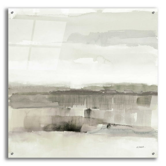 Epic Art 'Influence Of Line And Color Neutral' by Mike Schick, Acrylic Glass Wall Art, 36"x36"