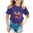 thumbnail image 3 of Feancey Boy's Graphic Tees Kids Girls Funny Cute Printed Casual T-Shirts Summer Short Sleeve Crewneck Tops Multicolor 150, 3 of 9