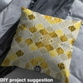 thumbnail image 2 of jejeloiu Modern Geometric Geometric Fabric by the Yard 2 Yards,Stripes Lines Room Decor Fabric by the Yard,Yellow Minimalist Geometric Fabric for Sewing For Teens,Luxury Bedroom Decor, 2 of 6