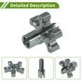 thumbnail image 3 of Unique Bargains 2 Pcs M8 Motorcycle Clutch Brake Cable Adjuster Screw Aluminum Alloy Brake Clutch Line Adjusting Bolt for Motorbike Scooter Dirt Bike Titanium Tone, 3 of 7
