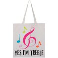 thumbnail image 3 of Inktastic Choir or Marching Band Treble Music Gift Tote Bag, 3 of 4