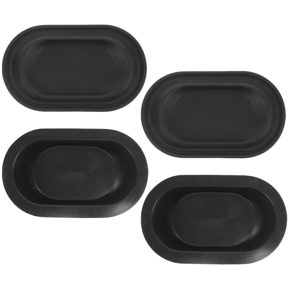 FELTECHELECTR 4Pcs Luggage Feet Black Plastic for Luggage and Toolbox Prevent Tilting Multi-purpose Solution