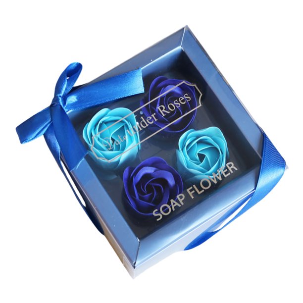 Jabón de baño con aroma floral, pétalos de rosa, 4 unidades, jabón con forma de pétalos de rosa, ideal para ella, adolescentes, niñas y mamás en cumpleaños