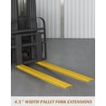 thumbnail image 3 of Kojooin 60/72 Inch Forklift Extensions, 4.5Inch Width Pallet Fork Extensions, 1 Pair Pallet Fork Extension, 3 of 9