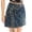 Blue, variant on TIANZEN Women's Fashion Asymmetrical Tie Waist Mini Skirt With Denim Detail Casual A Line Skirt For Summer Outfits Skirts for Girls Skirt Shorts
