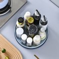 thumbnail image 5 of Bandeja de almacenamiento de especias para cocina Caja de almacenamiento de cosméticos giratoria Bandeja de rotación de 360 ​​grados Organizador de almacenamiento para baño (blanco), 5 of 5