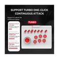 thumbnail image 2 of Controlador de joystick de juego inalámbrico shaofei con cable de 2,4 G B blanco y rojo, 2 of 5