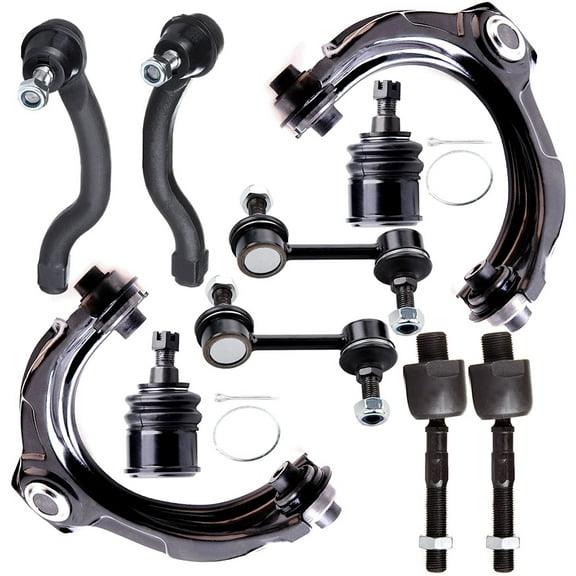 CCIYU Front Upper Control Arm and Ball Joint Assembly Lower Ball Joints Sway Bar Outer Inner Tie Rod Ends fit for 2008-2012 for Accord 10pcs Suspension Kit