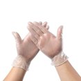 thumbnail image 3 of Guantes de PVC grandes sin polvo desechables no médicos 100 piezas / caja Abanopi Transparente, 3 of 7
