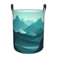 thumbnail image 1 of ZICANCN Laundry Basket Organizer, Trees Mountains Clouds Collapsible Hamper for Bathroom Bedroom Laundry Room, Small Size, 1 of 7