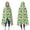 Yellow Blue Butterfly, variant on Wearable Blanket,Yellow Blue Butterfly Pattern Hooded Wearable Flannel Blanket for Adults & Teens,Winter Poncho Shawl Wrap Cape Cozy Anti-Pill,50"x60"