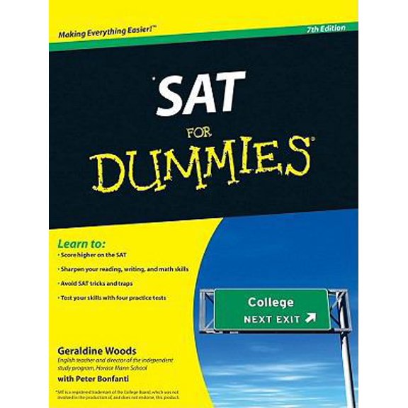 Pre-Owned SAT For Dummies (Paperback) 047067752X 9780470677520