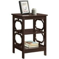 thumbnail image 3 of Pemberly Row Table d'Appoint Carrée Moderne de 16 Pouces en Fini Bois Espresso, 3 of 7