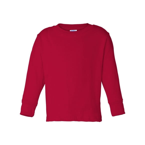 Rabbit Skins - camiseta de manga larga para niños pequeños, rojo 2T Rabbit Skins Camisa