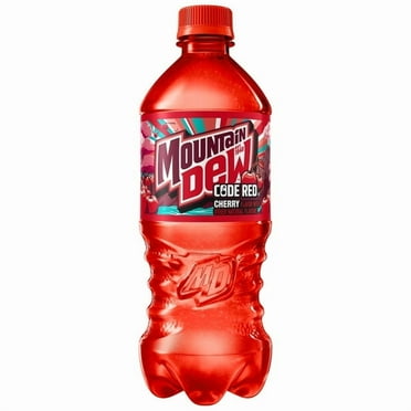LUWEI Mountain Dew Code Red Zero, Cherry Flavor, 12 oz, 12 Cans ...