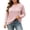 Pink, variant on yillto Womens Cable Knit Sweater Plus Size Fall Winter Round Neck Pullover Fashion Knit Long Sleeve Sweaters