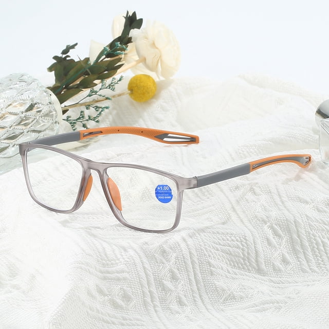 Gafas de presbicia deportivas antideslizantes, cómodas, antiluz azul, con zoom inteligente, progresivas, multienfoque, de doble uso