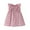 Pink, variant on WOLLED Little Girls Crewneck Dresses for Kids Toddler Cute Ruffle Princess Dress Summer Cotton Casual Dress Sundress for 1-8 Years