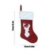 thumbnail image 3 of Fiudx Ofertas de la semana Medias navideñas tejidas con diseños de Papá Noel y muñeco de nieve Bolsas de regalo rojas ideales para colgar en el árbol de Navidad, 3 of 7