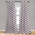 thumbnail image 5 of Ambesonne Deer Curtains, Animal Head with Antlers, Pair of 28"x84", Multicolor, 5 of 5