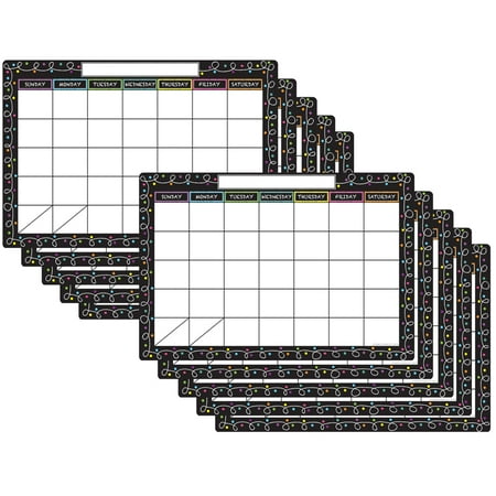 (10 Ea) Smart Chalk Dots W/ Loops Calendar Chart Dry-Erase Surface